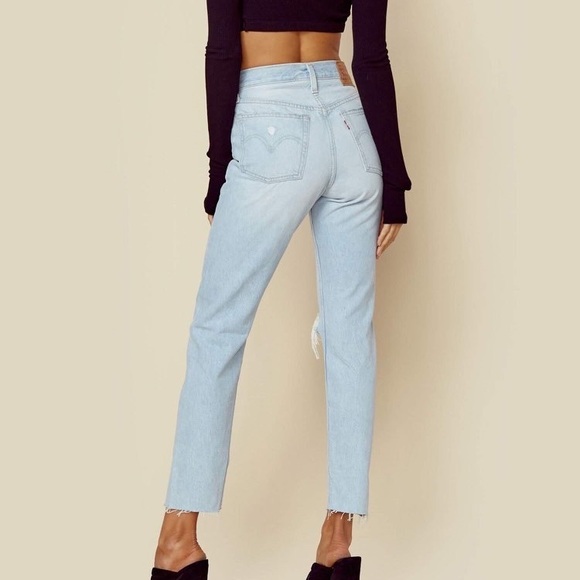 Levi’s 501 skinny - light destructed wash - Picture 3 of 6